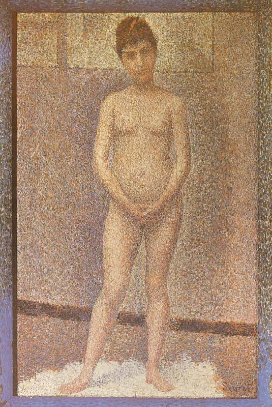 Georges Seurat A standing position of the Obverse